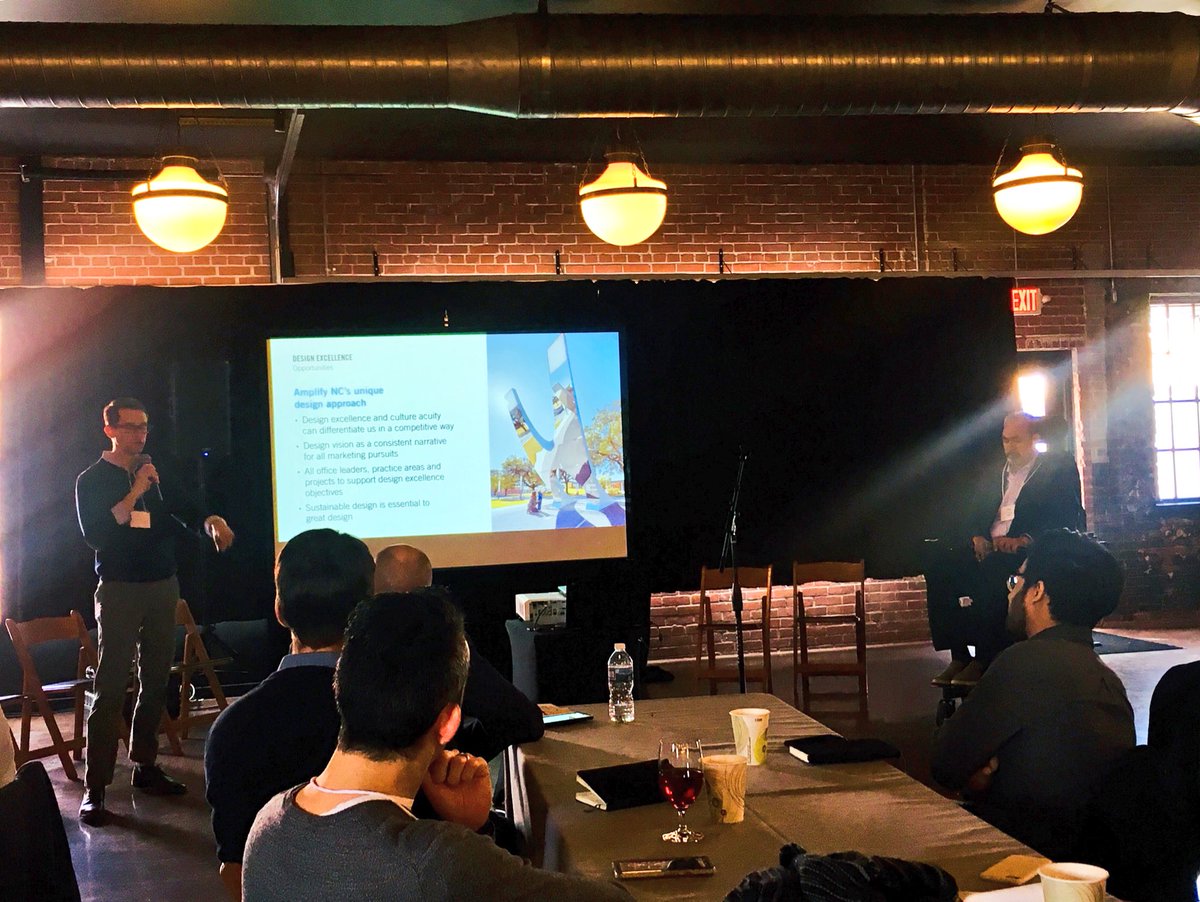 Design Excellence is in our DNA, always great to hear from our fearless design leader <a href="/pfreelon/">Philip Freelon</a> #AllStaffRetreat <a href="/perkinswill_NC/">Perkins&Will North Carolina</a>