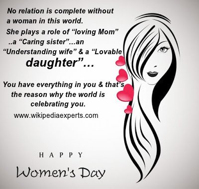 HireWikiEditors's tweet photo. Happy #InternationalWomensDay from @WikipediaExper !! remember: you are STRONG, you are CAPABLE and you are BEAUTIFUL. make sure to support yourself and other women no matter the day. 💖💖 https://t.co/0C9XSRh8WM