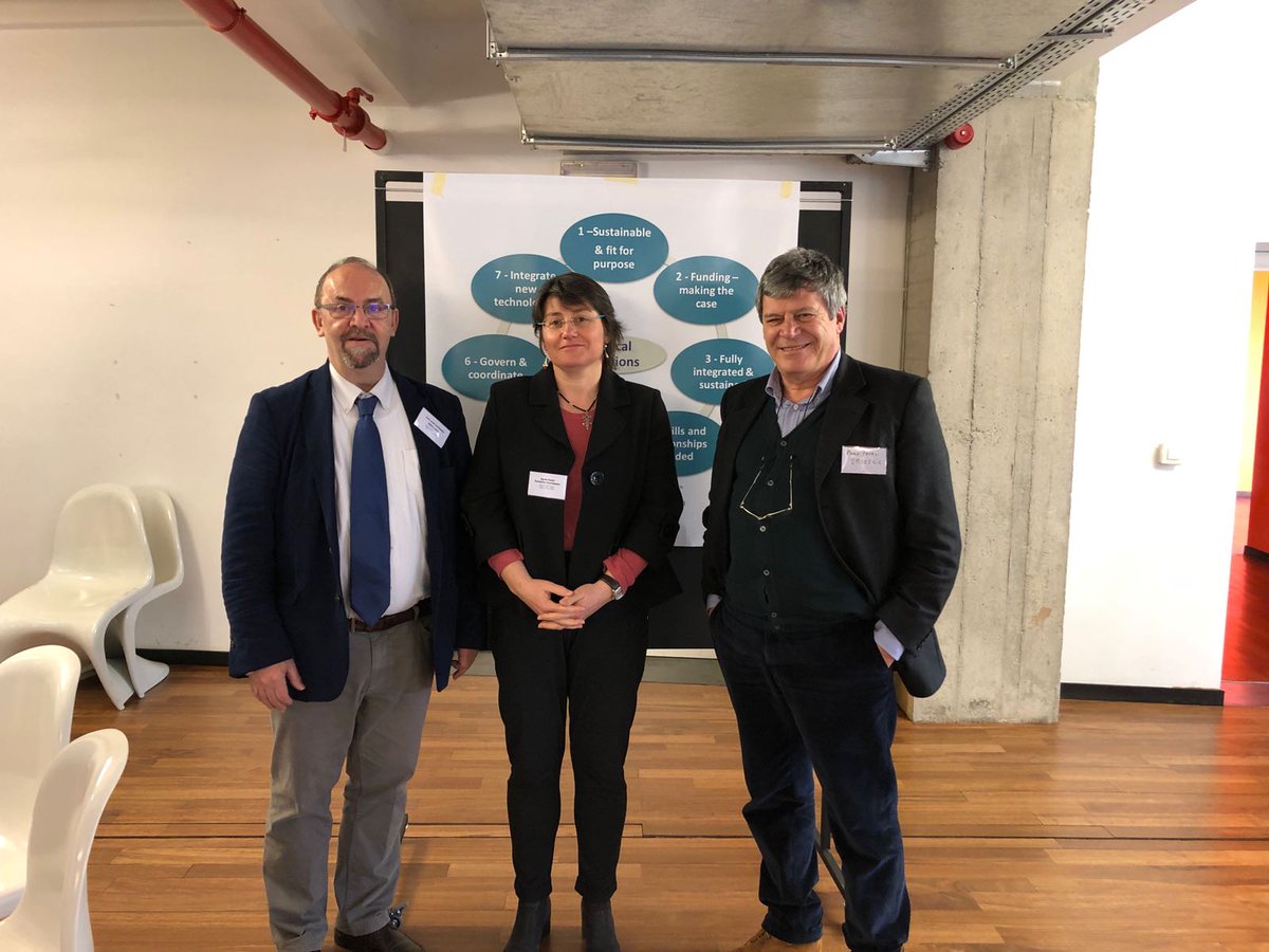 EMSOeu's tweet photo. Today EMSO ERIC is taking part in #EOOS forum on Integrated and Sustained Ocean Observing.  Here Juanjo Dañobeitia, EMSO ERIC DG, is with George Petihakis from @hcmr_gr, Agnès Robin from the European Commission and Paolo Favali, EMSO-Link Coordinator https://t.co/sLCX1xbDJU
