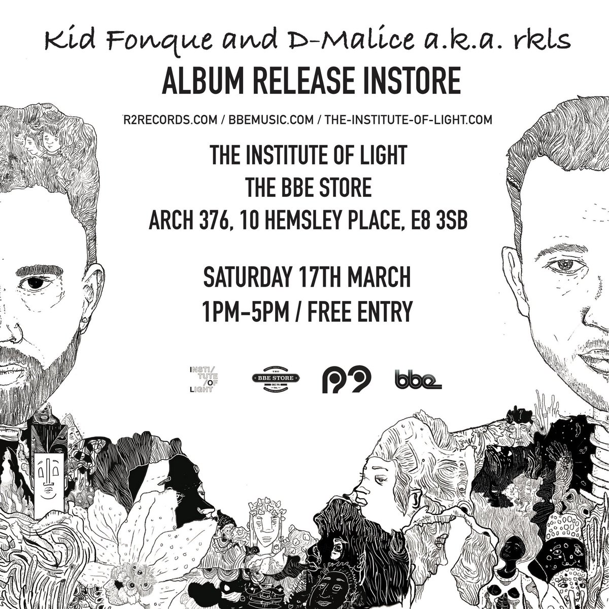 The BBE Store (@the_bbe_store) on Twitter photo Sat 17th March we welcome <a href="/r2records/">R2 Records</a> back to celebrate new album from <a href="/DMalice/">D-Malice Official</a> & <a href="/kidfonque/">kid Fonque</a> aka rkls ☑️ Come down for an afternoon of trip-hop & soul sounds from the duo, Kid Fonque is flying in from 🇿🇦 for the occasion & the LP will be available to buy pre-release on the day Sat 17th March we welcome <a href="/r2records/">R2 Records</a> back to celebrate new album from <a href="/DMalice/">D-Malice Official</a> & <a href="/kidfonque/">kid Fonque</a> aka rkls ☑️ Come down for an afternoon of trip-hop & soul sounds from the duo, Kid Fonque is flying in from 🇿🇦 for the occasion & the LP will be available to buy pre-release on the day