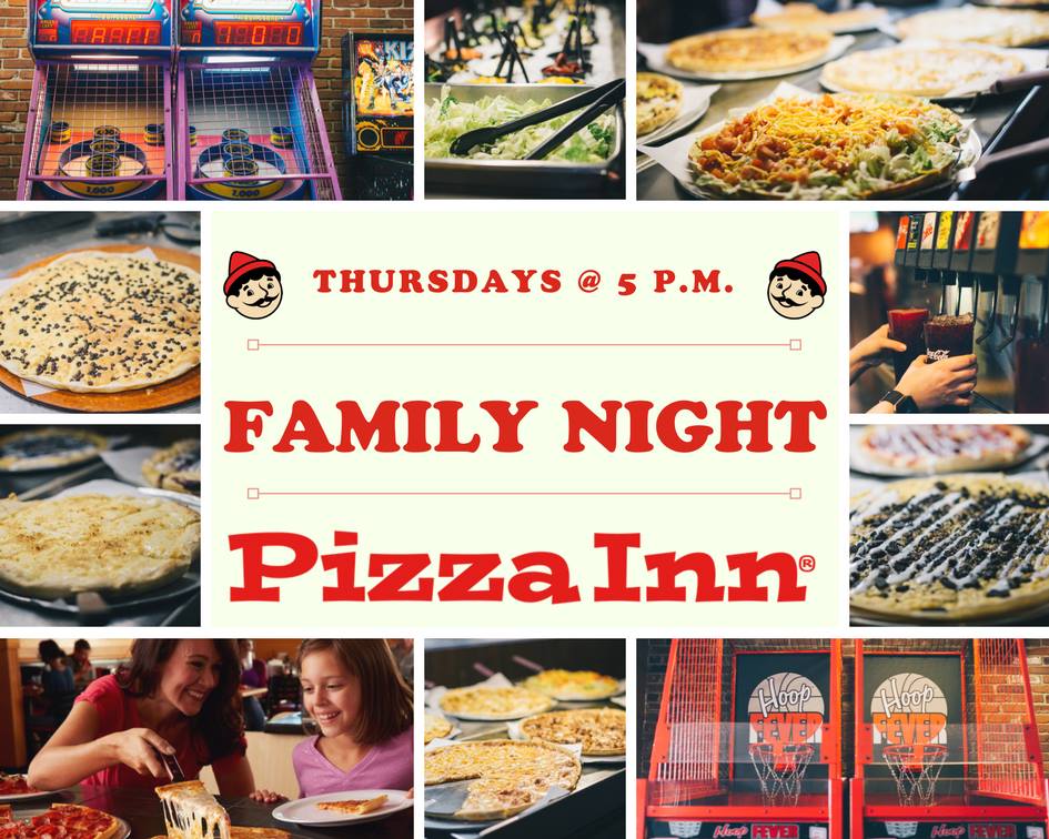PizzaInnPB's tweet photo. SPREAD THE WORD!

Family Night is here! Starts at 5:00pm! https://t.co/w78HWG8zOJ
