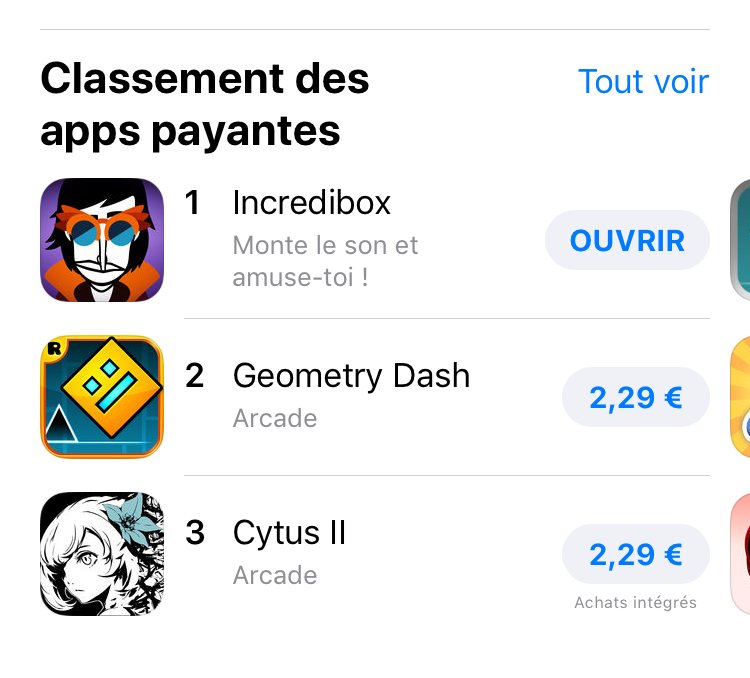 🥇🇲🇫 FIRST in MUSIC GAMES on App Store FRANCE today!!! #thankyou #merci #ios #appstore #incrediboxV6 #alive #top1 #music #games #fr