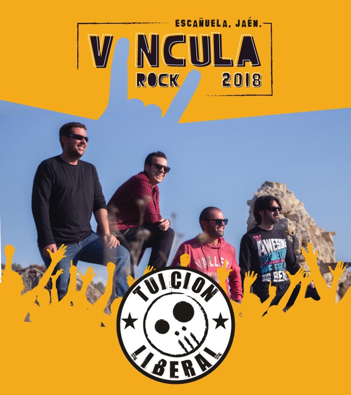 ¡Rockeros/as! Los locales <a href="/tuicionliberal/">tuicionliberal</a> pondrán su rock urbano de nuevo sobre el escenario principal, para crear una fiesta continua como siempre hacen. Con ganas de tenerlos tras su ausencia el año pasado en el <a href="/VinculaRockFest/">Festival Víncula Rock</a> 

#VinculaRock2018 #Escañuela