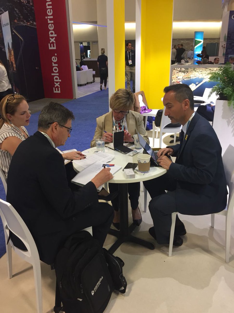 portsgencat's tweet photo. Balanç positiu de la fira #STCGlobal2018 i bones expectatives per #costabravacruiseports i #deltaebreport els propers anys. @territoricat @gencatgirona @terresebre #cambrapalamos https://t.co/AjrH9POYkc