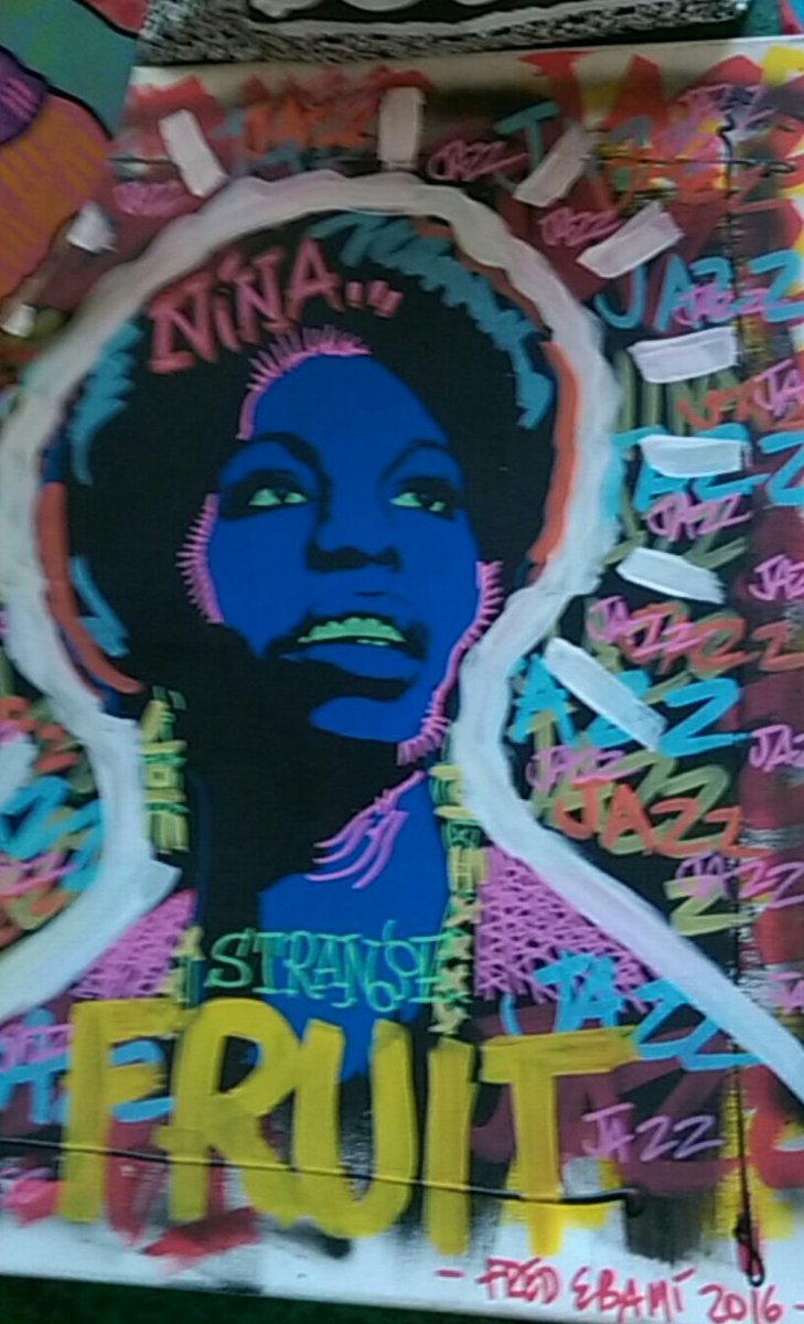 fredebami's tweet photo. #InternationalWomensDay #NinaSimone #selfmadesuperwomen #popart #fredebami #canvas #pebeo #poscagallery #cameroun #london #artbaselmiami #154contemporaryartfair https://t.co/tOdnxt90En