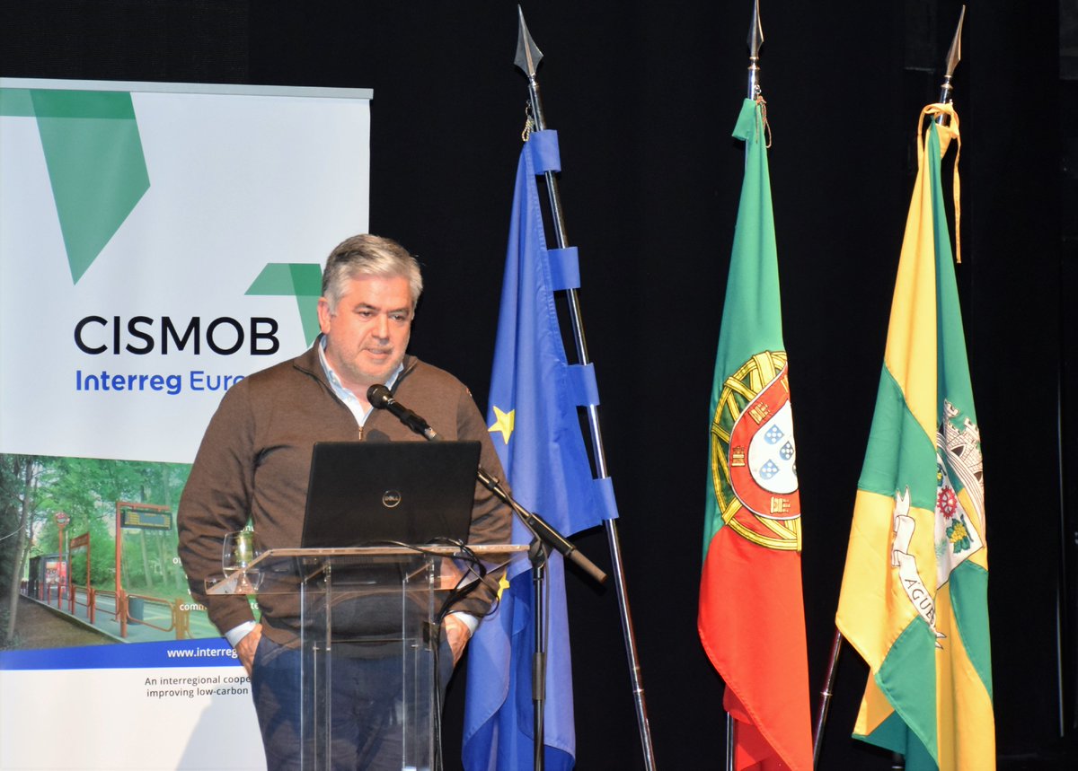 InterregCismob's tweet photo. Paulo Rodrigues participating in the session with the thematic Electric Mobility vs Sustainable Mobility: incentives for users. #CISMOB https://t.co/9lFB5tXdl9