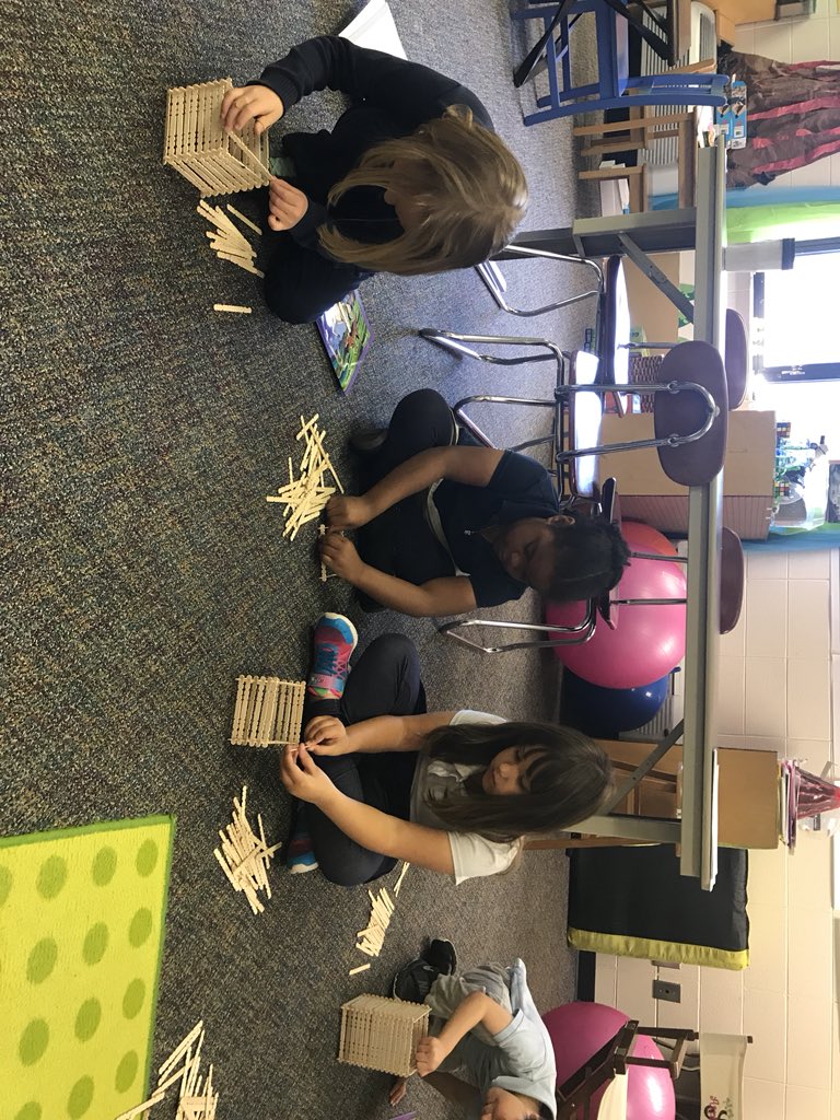 fouraspinwalls's tweet photo. Building a lodge with our new #smartsticks. #kinder #1st #TCE https://t.co/o74anBmHSf