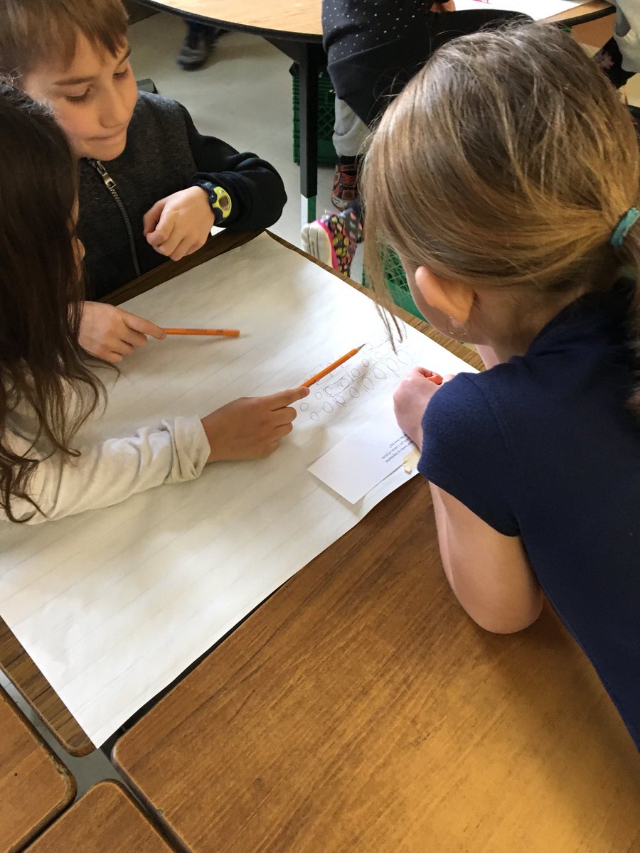 cnolanSERT's tweet image. Working with classmates, solving math word problems! #collaborativelearning #readplansolveandcheck #mathproblemsolving