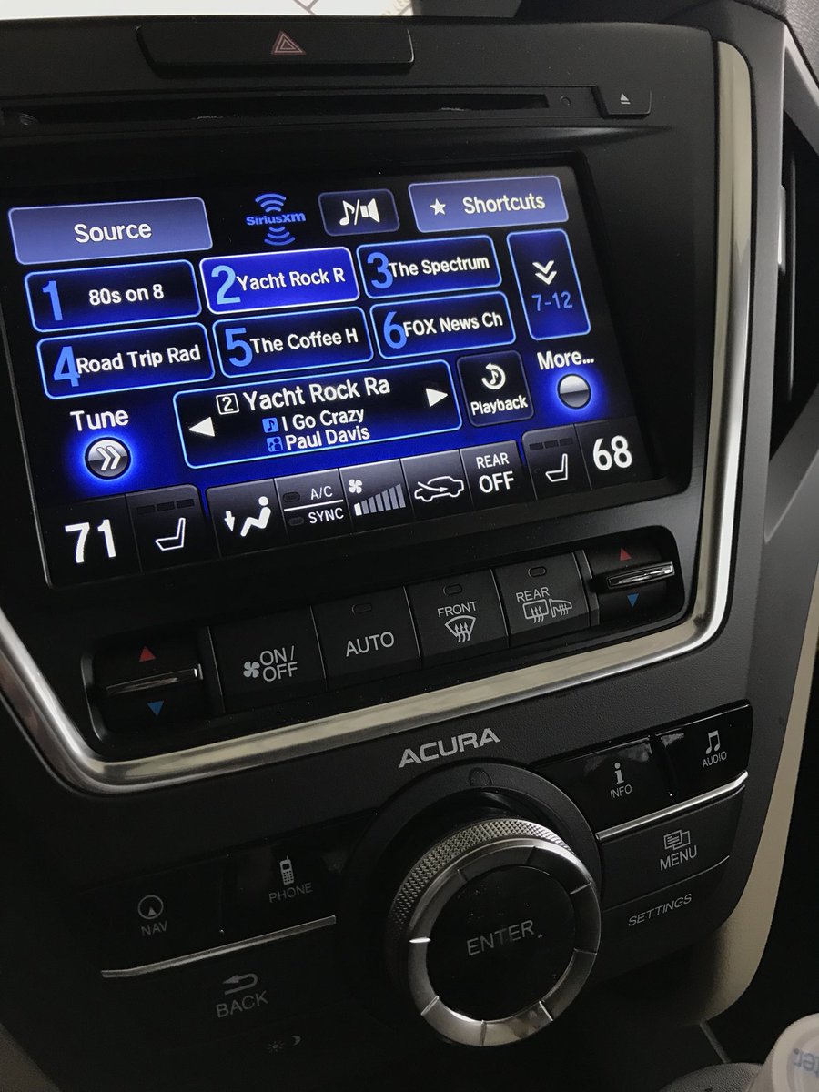BamaBelleCHS's tweet photo. Another perk of @Drive_Flow - all vehicles come with @SIRIUSXM - #YachtRock just starts a day off well. #drivewithFlow #CLUTCH https://t.co/R2g6tsIorn