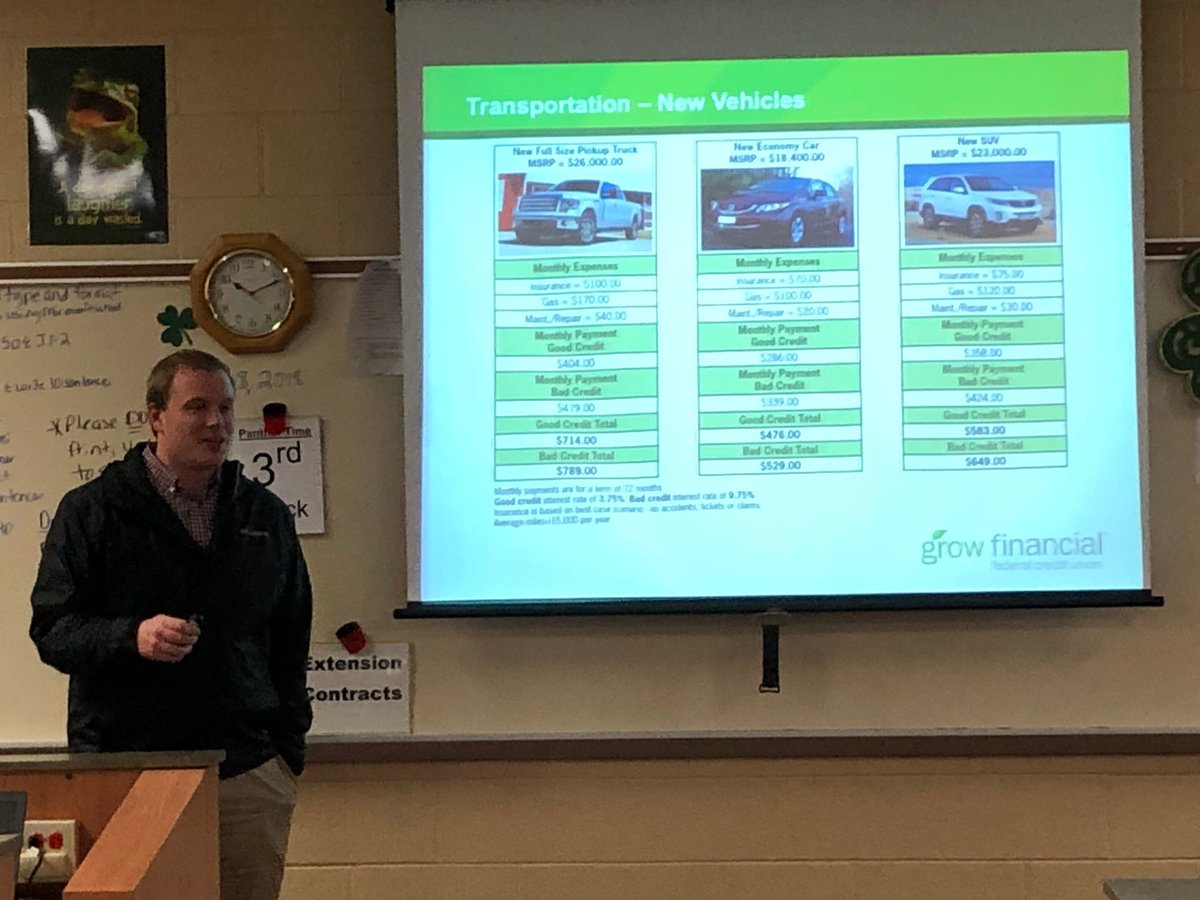 molly_barney04's tweet photo. Thank you Ben Fuller from Grow Financial for presenting The Reality of Money program today @PelionPanthers #PHSCATE! https://t.co/zRj3ZzH60D