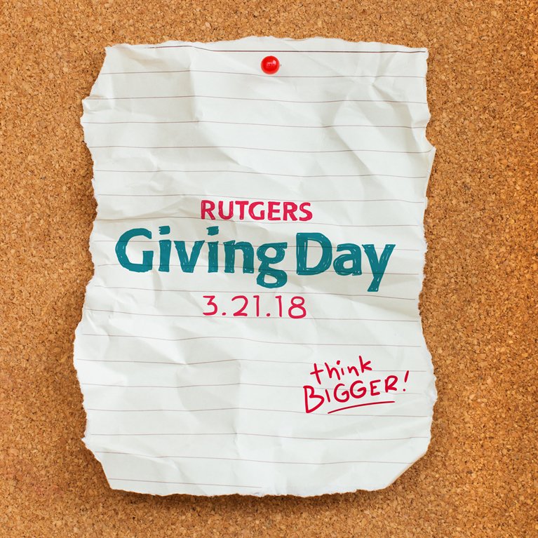 The future of Rutgers is bigger than any one person. Make a gift on Wednesday, March 21st. #RUGivingDay #RutgersCares #Philanthropy #Rutgers