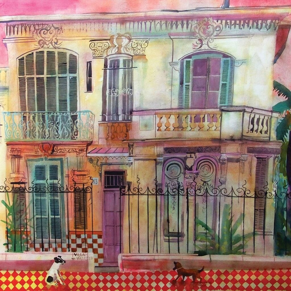 BotellaLeche's tweet photo. Great colours here in this Watercolour painting by Jenny Wheatley. https://t.co/VlpLDjuXQZ