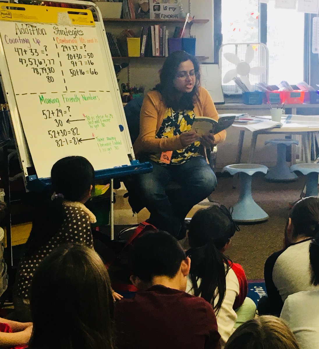 mrshahnk's tweet photo. We had our second mystery reader in second grade today! Students are loving #readingmonth and all the fun. @a2Thurston https://t.co/iJK7QU5iWp