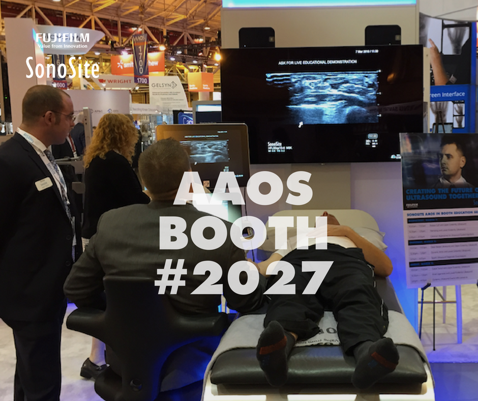Sonosite's tweet photo. Ever need to evaluate for anterior elbow pain but MRI is not an option? Come see 4 ways to #ultrasound distal biceps tendon and other common upper extremity pains at SonoSite booth 2027, today from 10-11am #AAOS2018 #AAOS #POCUS https://t.co/Co5zdFZK1C