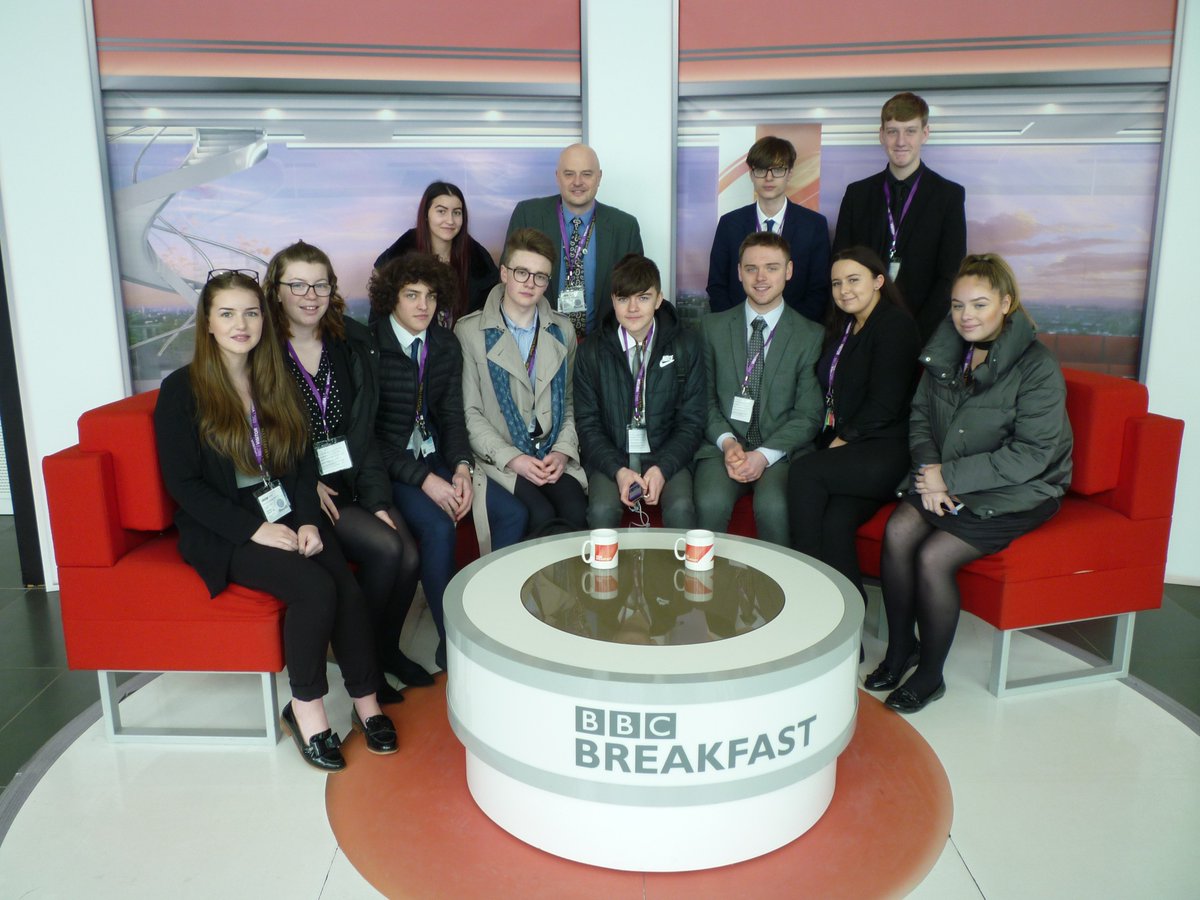 ChadFilmMedia's tweet image. Excellent afternoon visiting BBC at Media City, Salford with some of our Sixth Form Btec Creative Digital Media and A Level Film Studies students. Saw  @BBCBreakfast studio, hi-tec gadgetry and excellent presentation about careers and apprenticeships