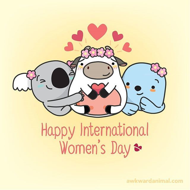 Happy International Women's Day from Awkward Animal! Tag the strong, courageous, thoughtful women in your life that aren’t afraid to embrace the Awkward! ift.tt/2HhcnBJ