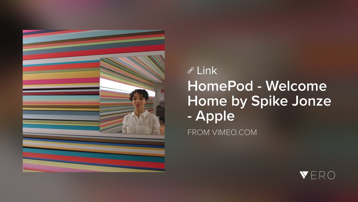 vimeo.com/258865615 - Spike jonez x apple - #homepod <a href="/VeroTrueSocial/">VERO MUSIC</a>