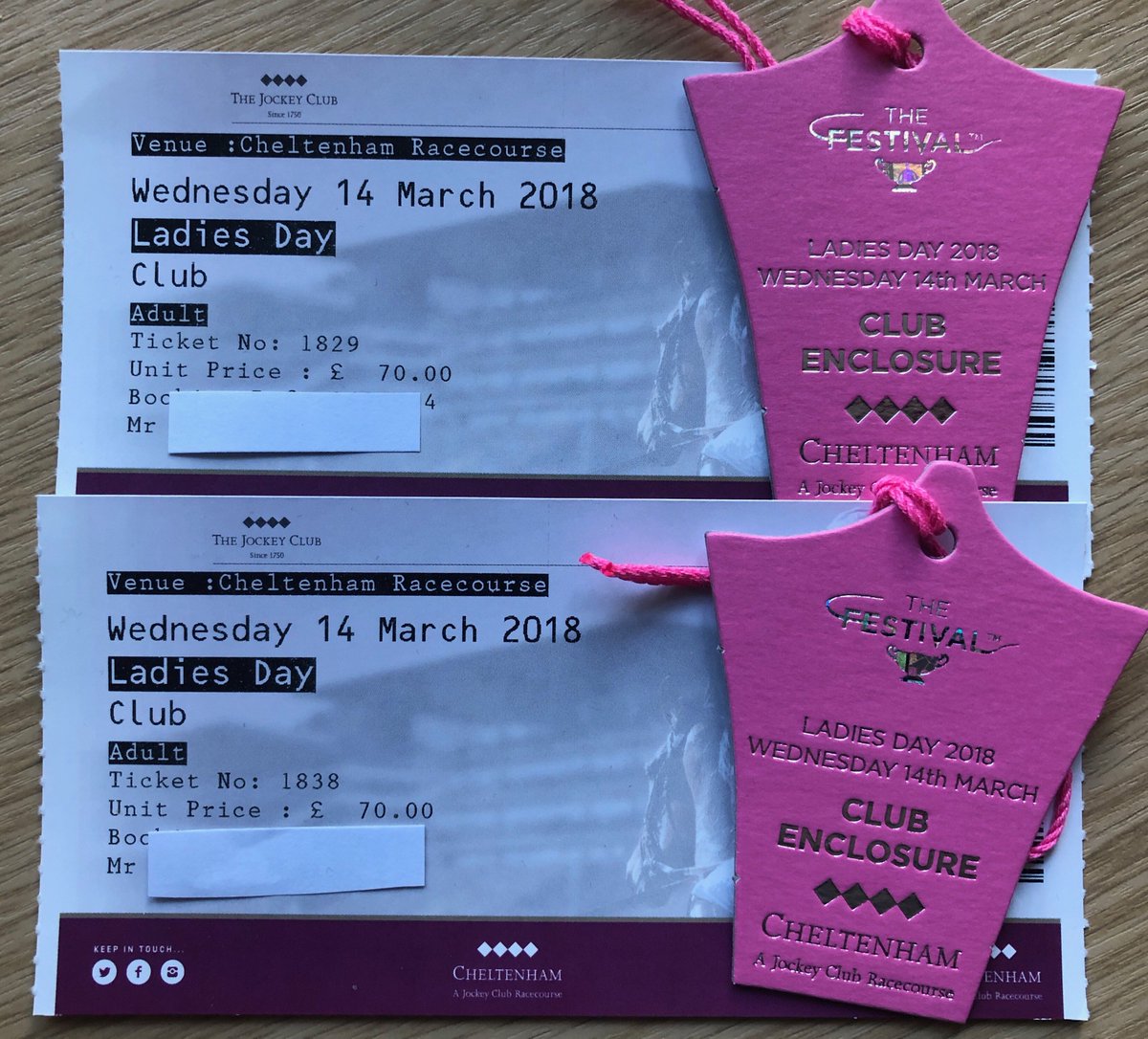 CheltenhamTips's tweet image. WIN club enclosure tickets for Ladies Day at Cheltenham!

Just retweet and follow @CheltenhamTips to enter the draw! Good Luck!

#InternationalWomenDay2018