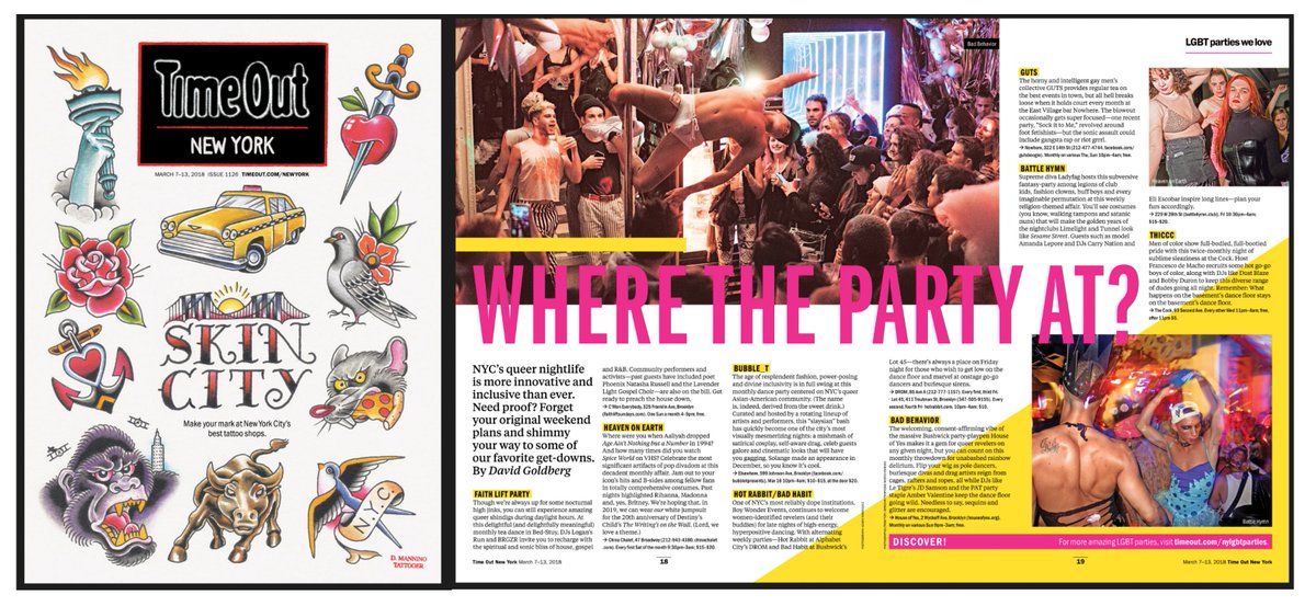 FaithLiftParty's tweet photo. @FaithLiftParty is featured in this weeks @TimeOutNewYork  as one of #NYC's most #innovative &amp; #inclusive parties! Pick up a copy today! Our next party is the 18th @cmoneverybodybk come on OUT! #nyc #LGBTQ #allies #housemusic #faith @traxsource @outmagazine @residentadvisor https://t.co/AgMVZ8uzfU