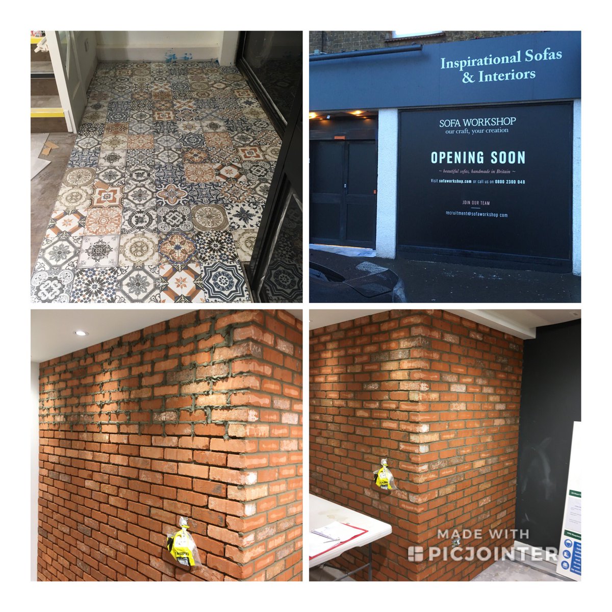 TilingJ's tweet photo. Works carried out this week at Sofa Workshop https://t.co/Cu64gnNFYG #@brickslipsuk #sofaworkshop https://t.co/20G8neXhNu