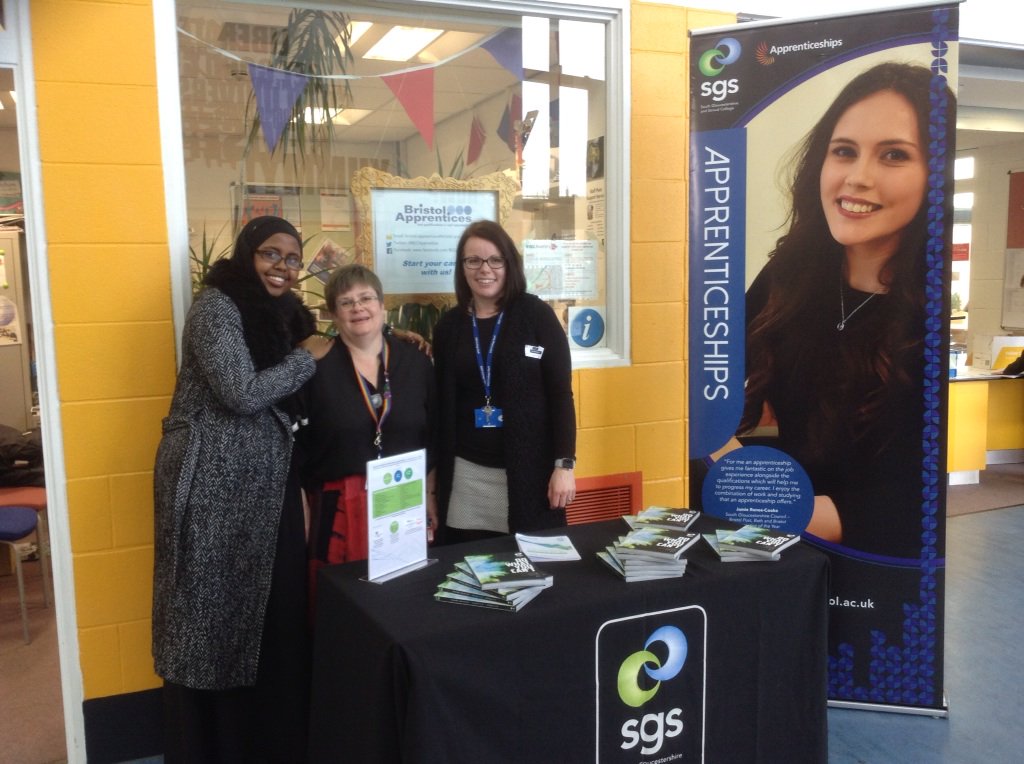 BMA_IAG's tweet photo. Halima Jama back at Bristol Met inspiring students with Karen and Natalie @cabotfederation https://t.co/XB61Rnq6im