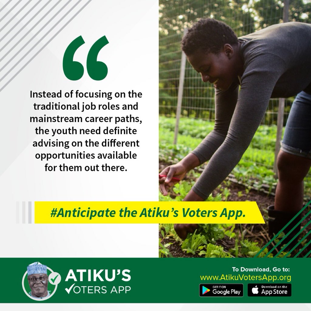 AppAtiku's tweet photo. This process will help you to know and understand yourself and the world of work in order to make career, educational, and life decisions. #Be AtiKOOlate!!! #Atiku #AtikuAbubakar #Atikool #Anticipate #AtikuVotersApp #VoteAtiku #VoteRestructure #VoteAtikuAbubakar https://t.co/Togxfnj8UH