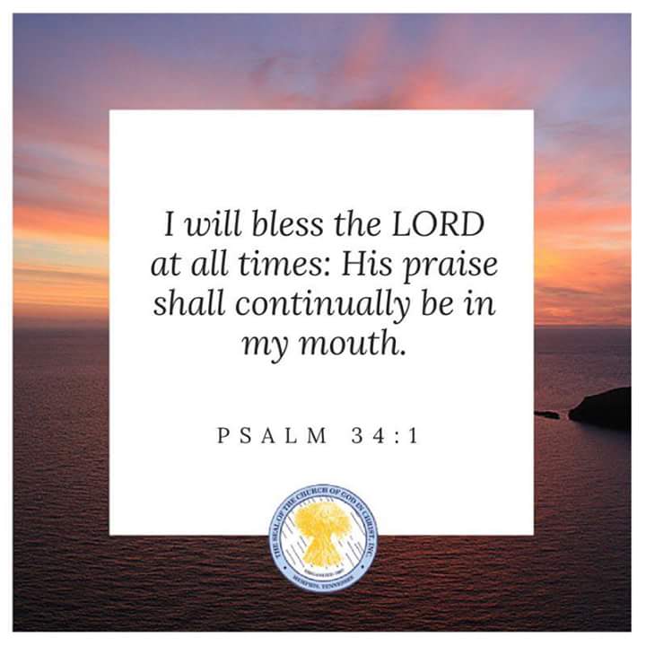 tracseg's tweet image. Every Second. Every Minute. Every Hour. Every Day... I will bless the Lord! #AtAllTimes #COGIC #TeamCOGIC #COGICMorningManna
