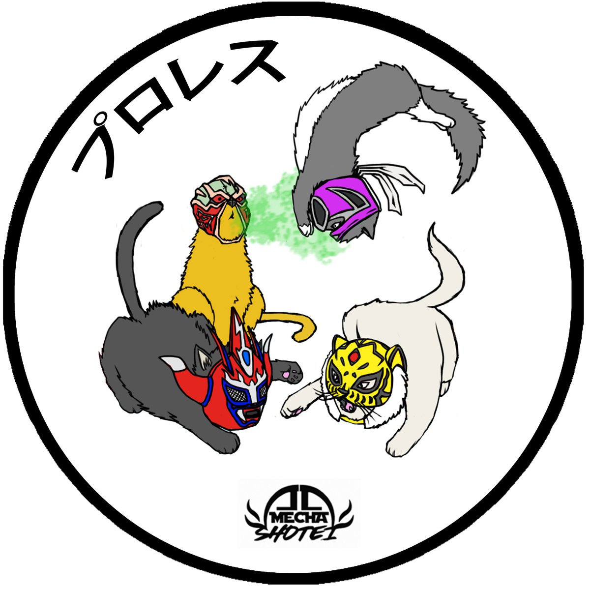 MechaShotei's tweet photo. Alongside the Brody/Stan shirt and pins we're also releasing stickers next week.
Using the original designs by @brianbuster including 1 we haven't released pins of YET. £1 per sticker or £2.50 for all 3 with money going to a rescue centre based in Nottingham.

#LIJ #NJPW https://t.co/WrPvlcz2wt