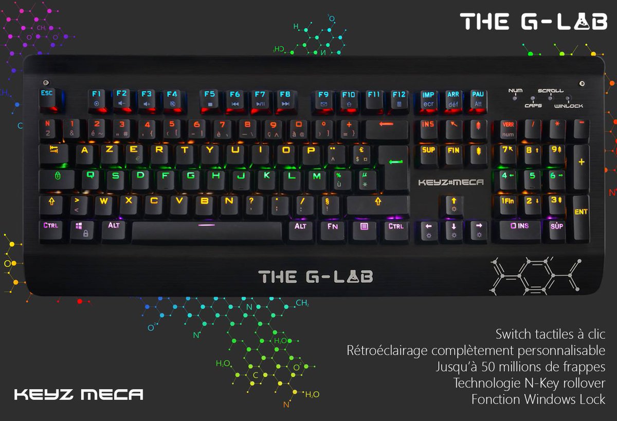 TheGLabFrance's tweet photo. Découvrez le #KeyzMECA, notre clavier mécanique ultime pour les joueurs ! Quelle est la fonction qui vous attire le plus ? https://t.co/3opYpx0Ooh 💪#PassionGaming #PourLesJoueurs https://t.co/RmFzblfrXb