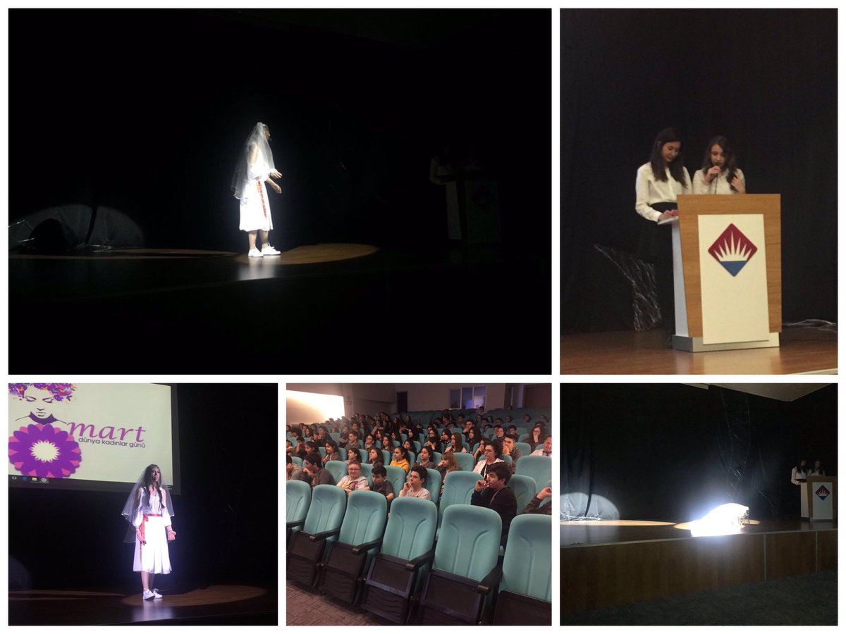 Öğrencilerimiz 8 Mart Dünya Kadınlar Günü etkinliğinde “Küçük Gelin” Tiradı'nı sahneledi #Birkadıntümdünyayıdeğiştirir