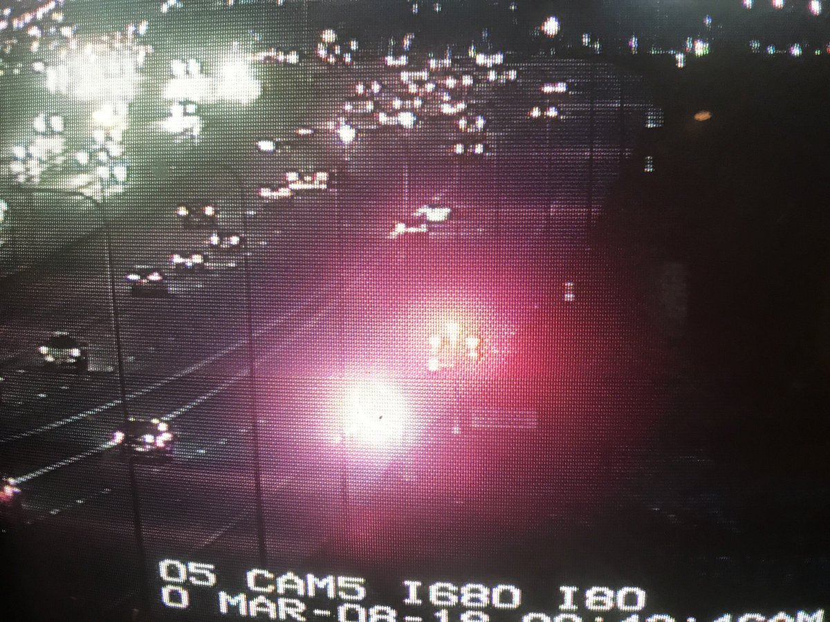 Here is the accident along I-80 EB at 96th, car in the ditch