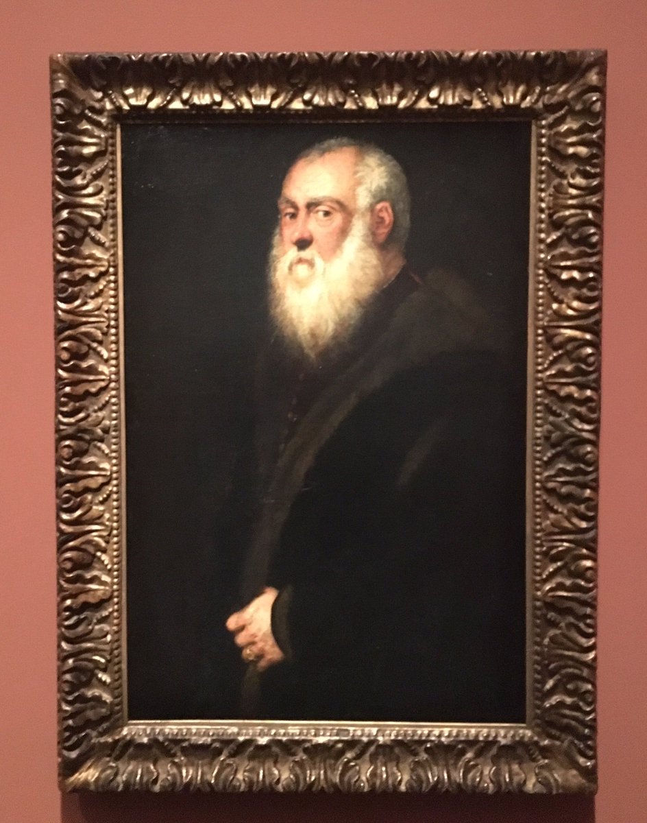 Der weißbärtige Mann von Tintoretto, zur Zeit im Musée du Luxembourg.
‚Eines der großartigsten Bilder, das je gemalt wurde‘, sagt Reger in Thomas Bernhards Alten Meistern.