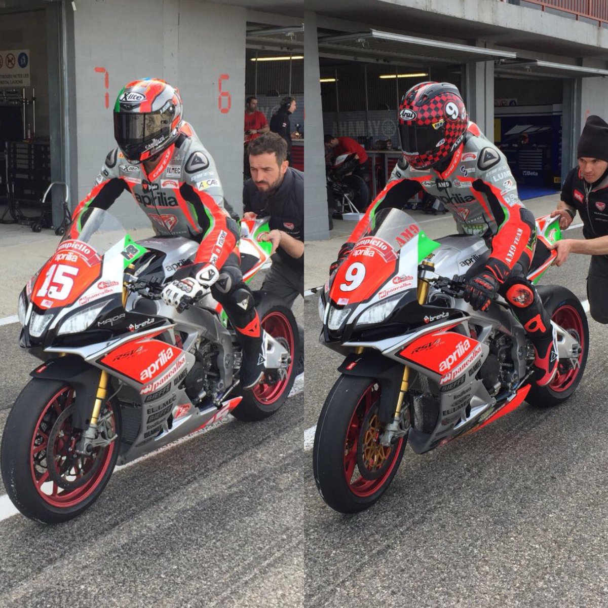 📍 <a href="/cicuitalcarras/">CIRCUIT ALCARRAS</a> 🇪🇸
📅 <a href="/PirelliMoto/">Pirelli Moto</a> winter test day 3
🏍 <a href="/ApriliaOfficial/">Aprilia</a> #RSV4RF #bearacer
🛠 #nuovaM2racing
🙋🏻‍♂️ <a href="/baiox_151/">Matteo Baiocco</a>
💇🏻‍♂️ #AmdreaMantovani