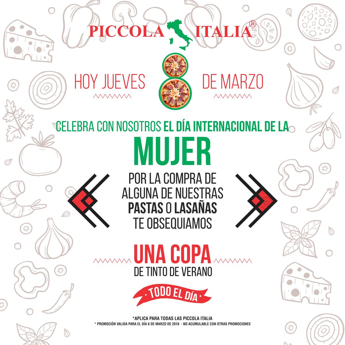 PizzasPiccola's tweet photo. ¡Celebremos juntos! #diainternacionaldelamujer #ellasnosinspiran https://t.co/jGfm8HeP9Q