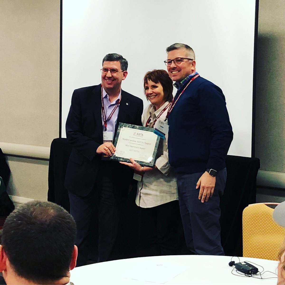 MassAsta's tweet photo. @nc_asta winning most improved chapter! #congrats #ASTA2018 https://t.co/OEhMtPgnbY