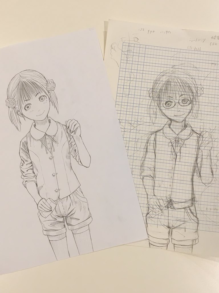 #ただいま収蔵品整理中!文化財害虫編の表紙下描きとラフが出てきました。基本的にアナログで下描きしてから、スキャンしてコミスタでトレースしています。
#イラスト #博物館 #資料館 #学芸員