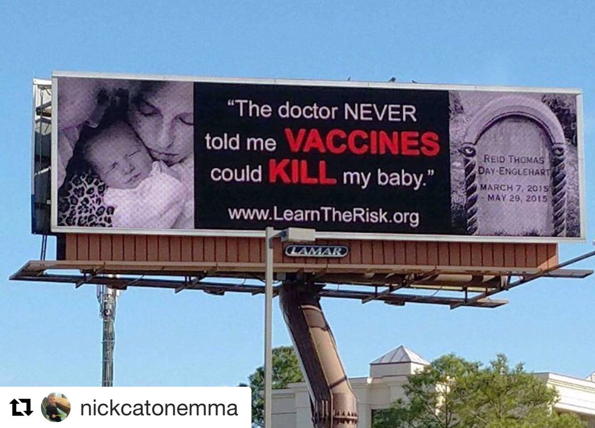 #Healthy #kids don’t just pass away in their sleep. Wake up America! #flyhighnicholas✈️💙 The baby's face on this billboard is that of Reid Englehart. #Today is Reid's 3rd birthday. Sadly, he isn't #alive to #celebrate because vaccines caused his #life to end😓😓😓😓😓😓😓💙