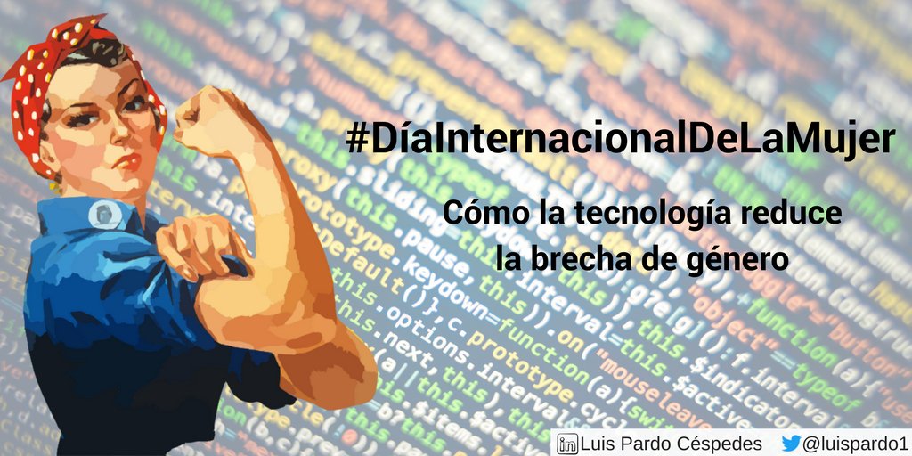 luispardo1's tweet image. La #Tecnologia es una herramienta de apoyo, pero lo que realmente importa son personas, equipos, empresas y una sociedad comprometida con la #IgualdadDeGenero luispardocespedes.com/2018/03/08/dia…