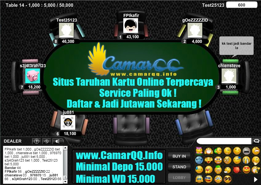 CamarQQ99's tweet photo. Yuk Gabung dan Bermain Sekarang Juga ! Raih Jutaan Rupiah Bersama @CamarQQ99 #agenpoker #bandarQ #Domino #capsasusun #sakong #poker https://t.co/d77ESQZ9Vj