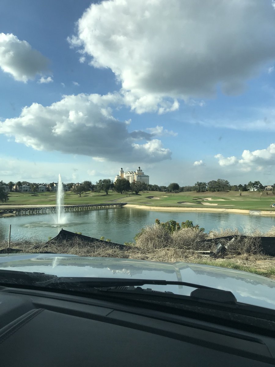 Twitter asks, what’s happening? We say just chilling by the golf course. #orlando #sunshine #WDW #Golf