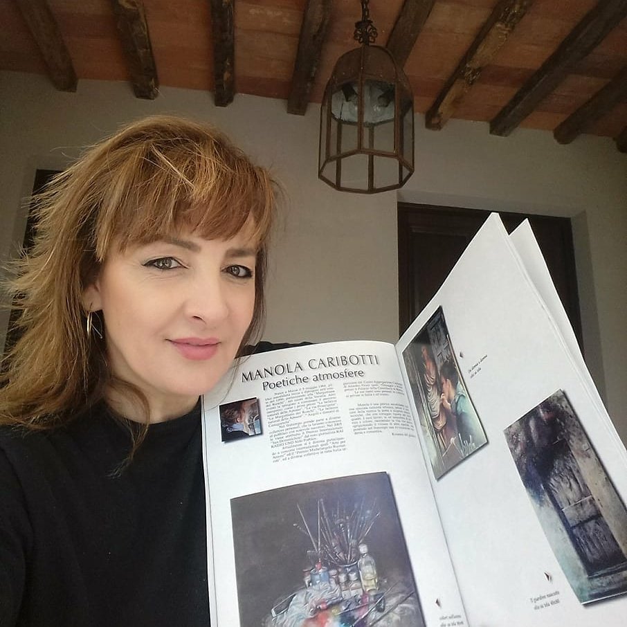 La bravissima artista Manola Caribotti con le sue opere pubblicate sul nuovo numero di Liburni Arte e Cultura