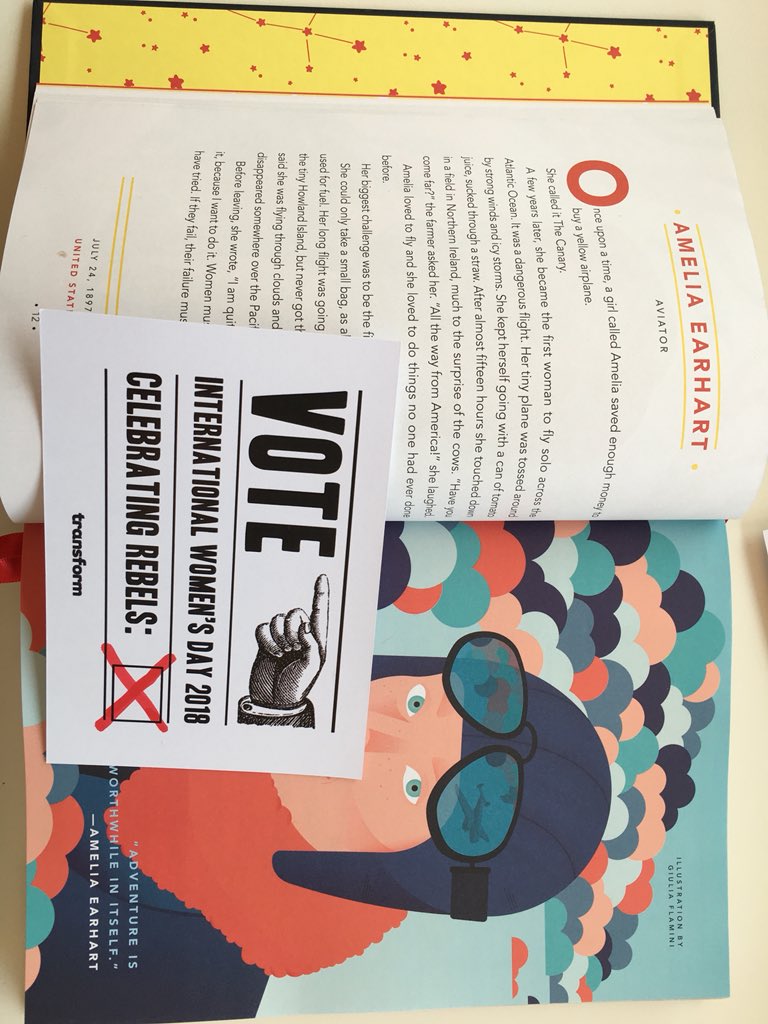 TheBackdrop's tweet image. Amelia Earhart is my favourite story, which is yours? @transformUK #transformWiD #IWD2018 #rebel