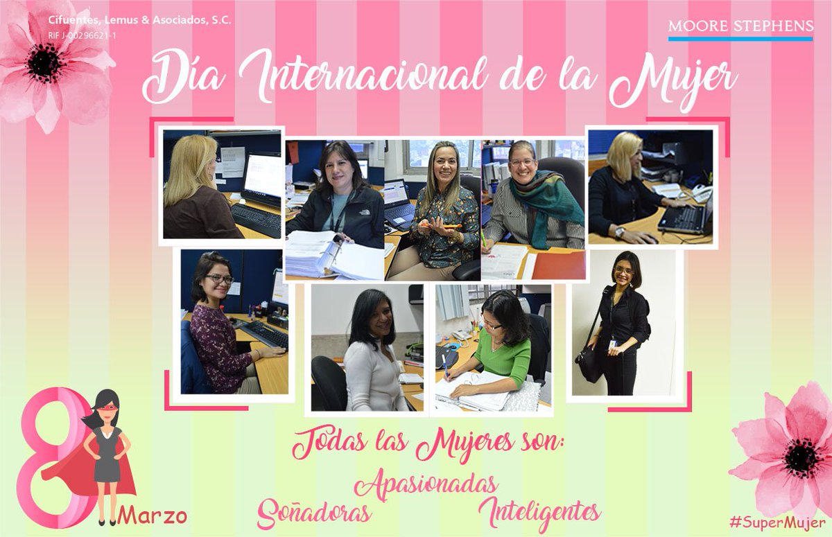 mooredevzla's tweet photo. ¡Feliz Día a todas las mujeres! #08Mar #DíaInternacionaldelasMujeres #SuperMujer #MujeresCLA #SomosCLA #MooreStephensVE https://t.co/FGgGCCtQdG