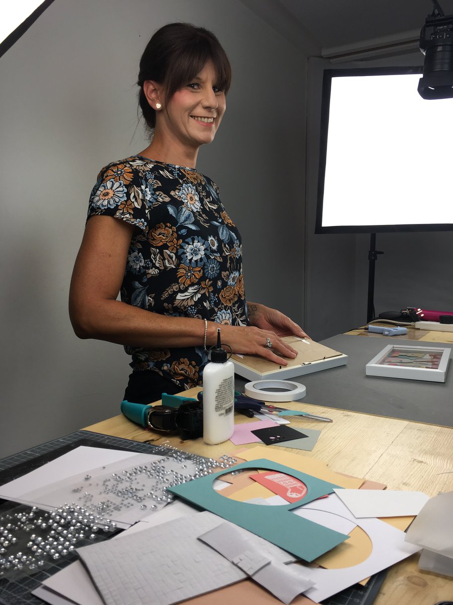 Now we couldn't celebrate our female designers on #interationalwomensday without the one &amp; only <a href="/KatieSkiltonUK/">Katie Skilton</a> 😊👍 Never afraid of the camera.... #mymakingstory #crafts #sizzix #papercrafts #diecutting