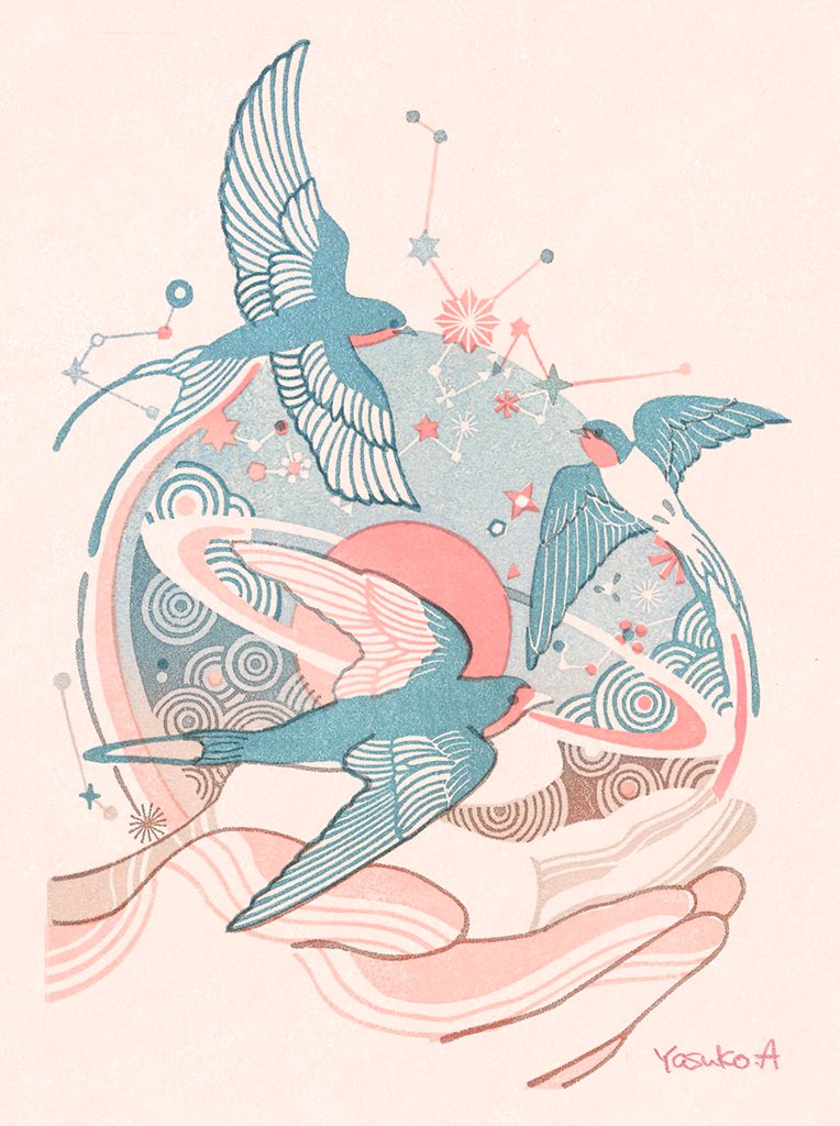 「何回も言うけど鳥が好き #私の作品もっと沢山の人に広がれ祭り 」|アオヤマヤスコ yasuko aoyamαのイラスト