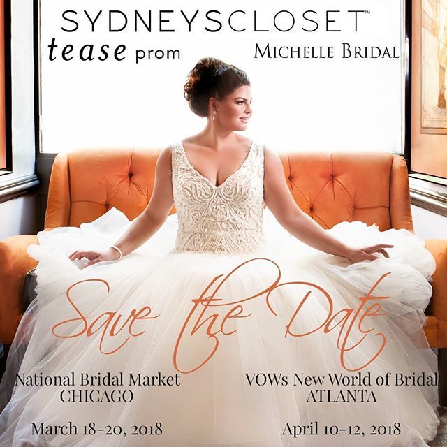 SydneysCloset's tweet photo. Meet us at Market! Debuting our Fall 2018 collection and showcasing our @michellebridalplus and @teaseprom collections. .
.
.
.
#sydneyscloset #michellebridal #teaseprom #plus #plussizepromdresses #plussizewedding #curvygirl #wholesale #market #chicagob… https://t.co/CmIB3BlEFz https://t.co/9PMJ6lVNDX