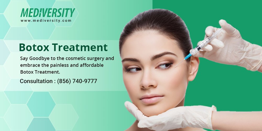 Mediversity's tweet image. Say goodbye to the cosmetic surgery and embrace the painless and affordable Botox Treatment.
mediversity.com
#botox #botoxtreatment #weightloss #NewJersey