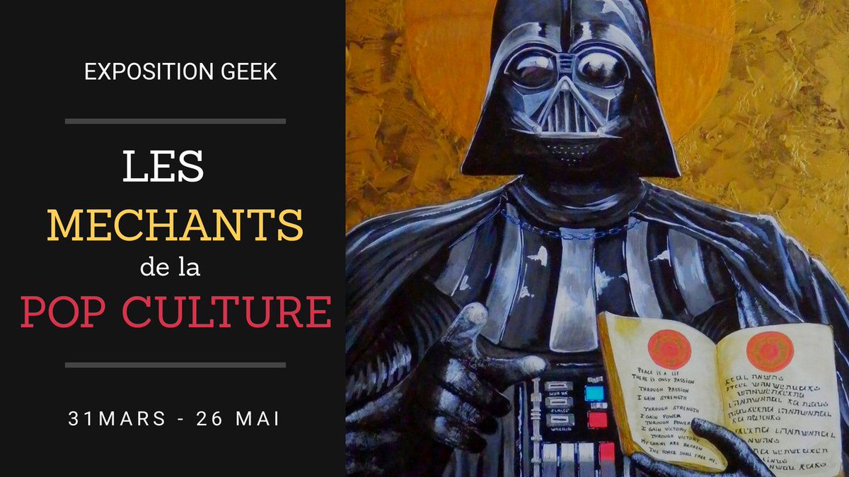braindegeek's tweet photo. Exposition geek : les méchants de la pop culture - https://t.co/Kxn30eWJLU #Vilains - Auteur : @wankydays https://t.co/x44uzGX9QP
