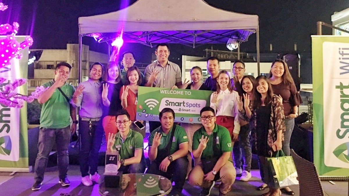 SmartNewsroom's tweet photo. Skybar at Cagayan Town Center, CDO is now one of our #SmartSpots! Enjoy bonds #LikeNeverBefore with ultra-fast internet powered by #SmartWifi. Come over and experience better connections with friends! https://t.co/h8qt8U1NPN