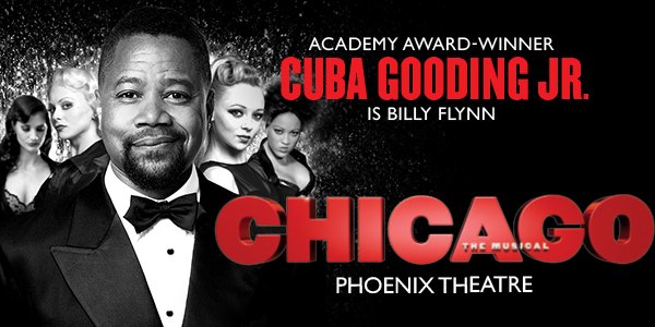 TicketmasterUK's tweet photo. This month @ChicagoOnStage returns to London with Sarah Soetaert, @JfeenaB, Ruthie Henshall &amp; @CubaGoodingJr! Got tickets yet? https://t.co/79geUMVsYu https://t.co/NCJ0UG7VYe